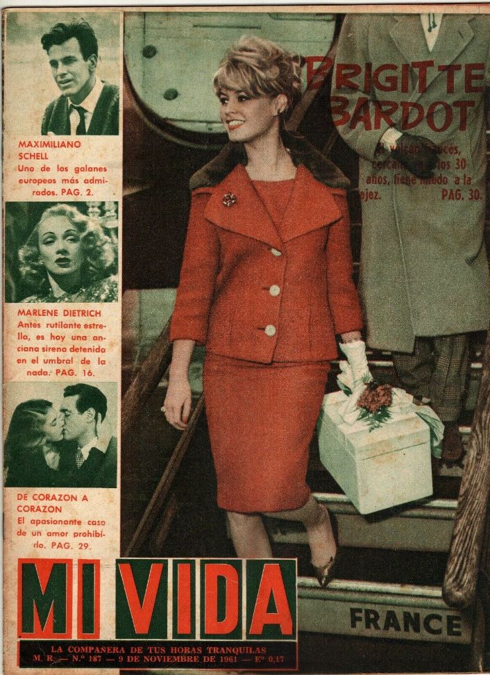 MI VIDA magazine side cover Issue 187 9 November 1961