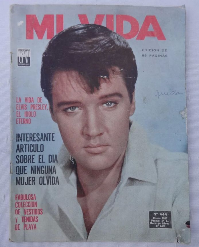 MI VIDA magazine side cover Issue 444  January 1967