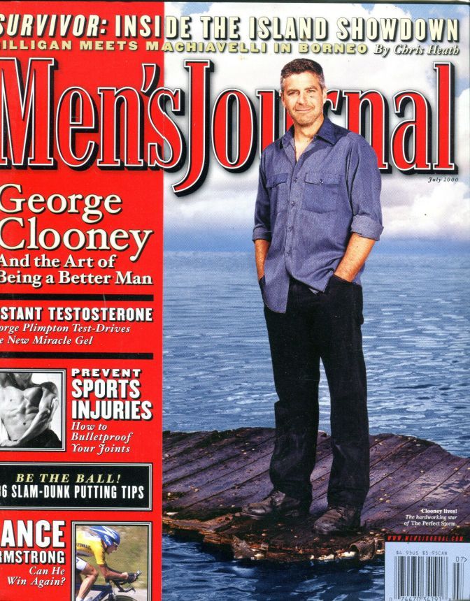 MENS JOURNAL USA magazine side cover  July 2000