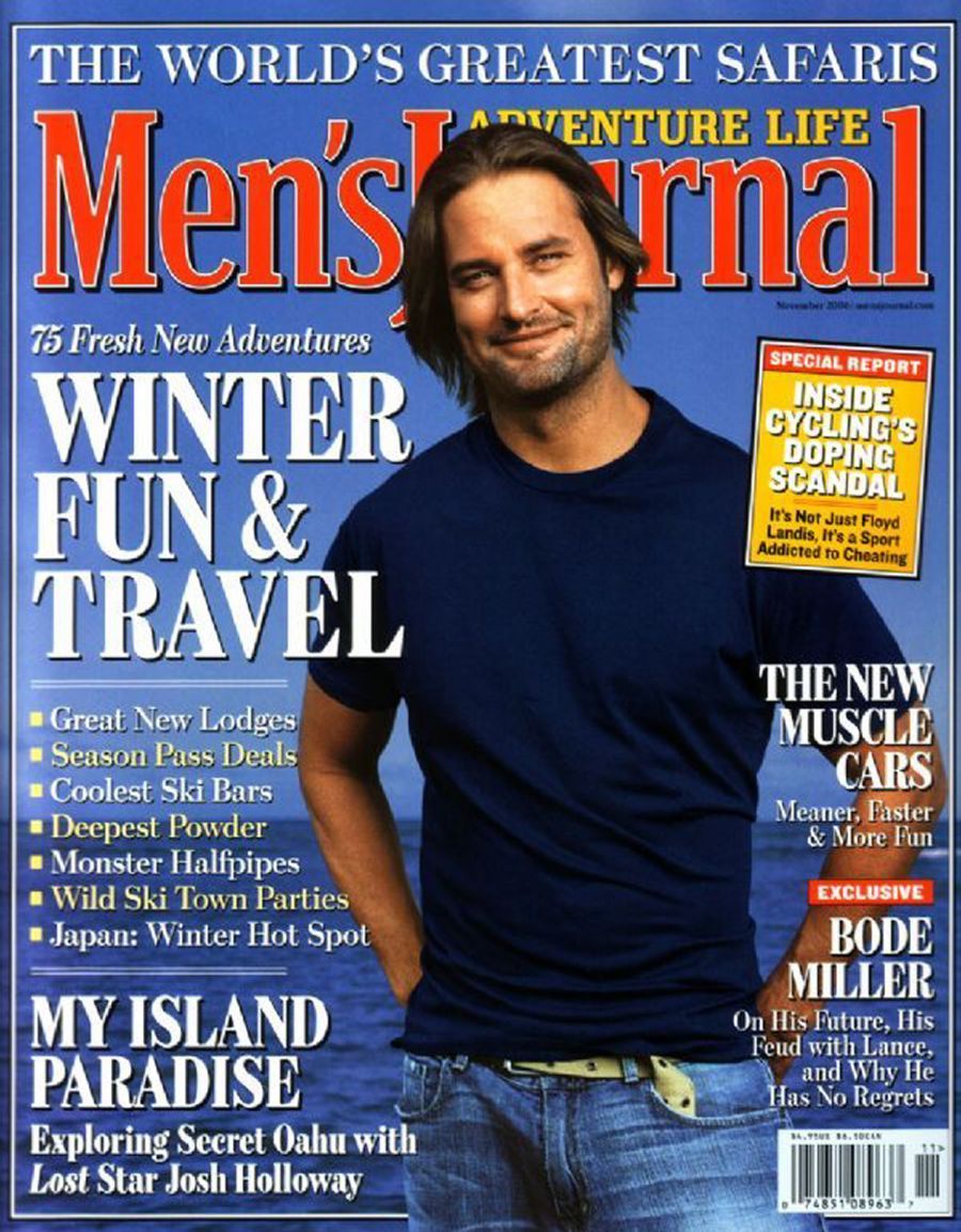 MENS JOURNAL USA magazine side cover  November 2006