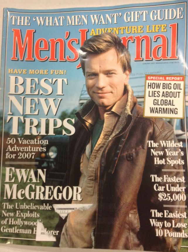 MENS JOURNAL USA magazine side cover  January 2007