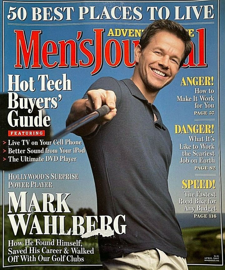 MENS JOURNAL USA magazine side cover  April 2007