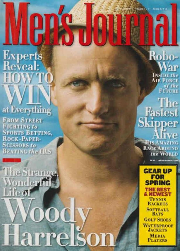 MENS JOURNAL USA magazine side cover  April 2008