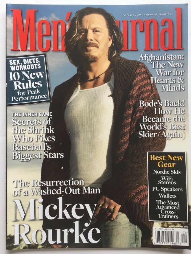 MENS JOURNAL USA magazine side cover  February 2009