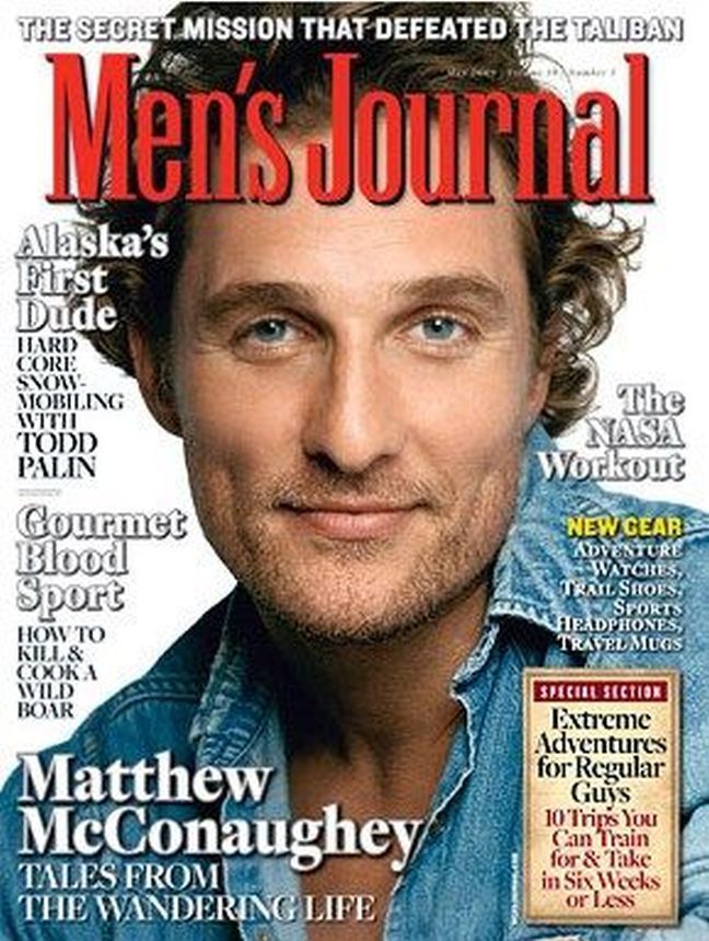 MENS JOURNAL USA magazine side cover  May 2009