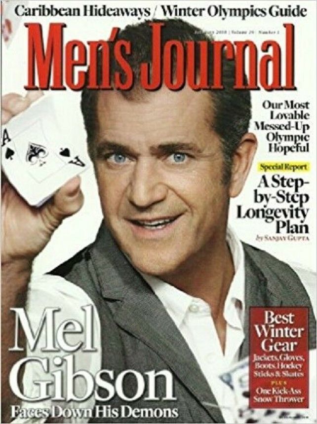 MENS JOURNAL USA magazine side cover  February 2010