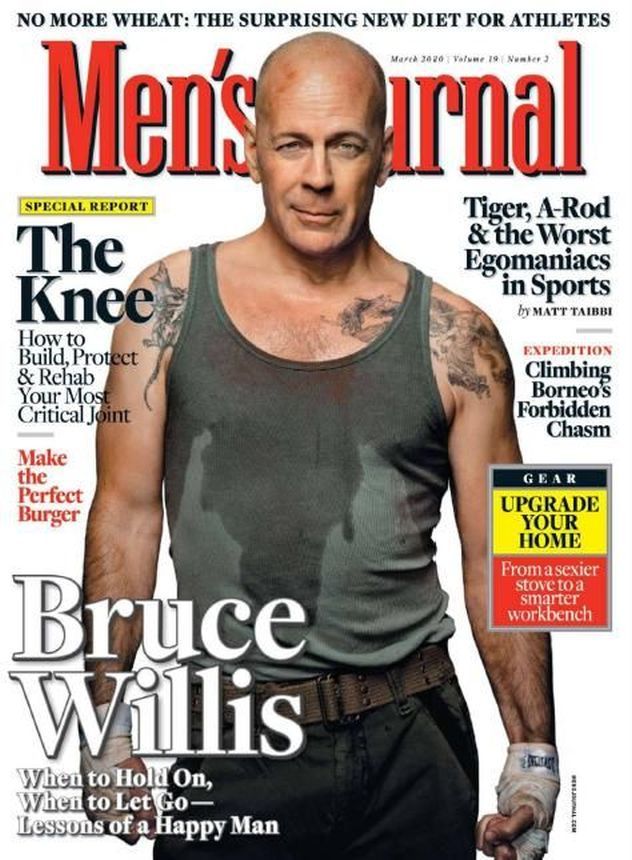 MENS JOURNAL USA magazine side cover  March 2010