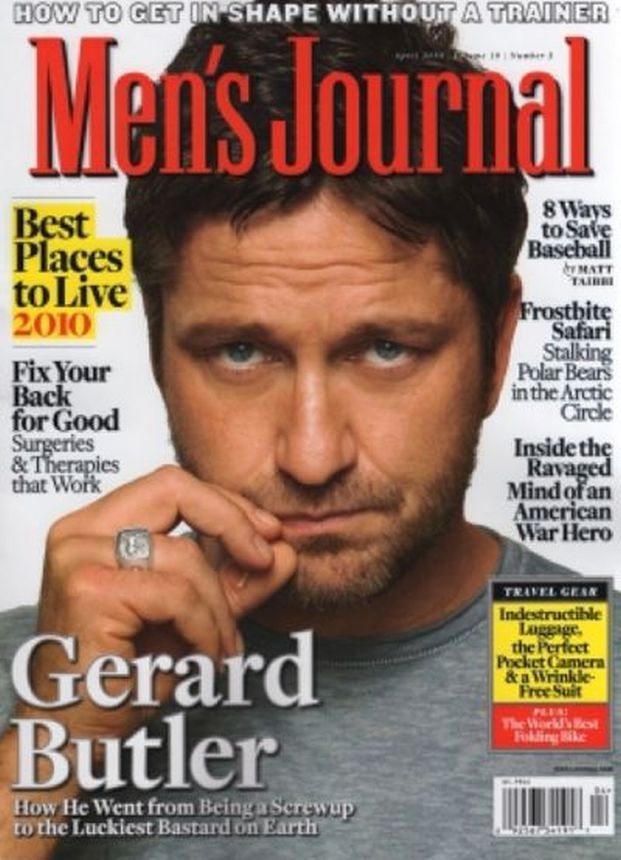 MENS JOURNAL USA magazine side cover  April 2010
