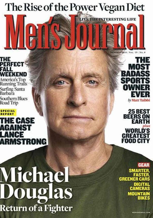 MENS JOURNAL USA magazine side cover  October 2010
