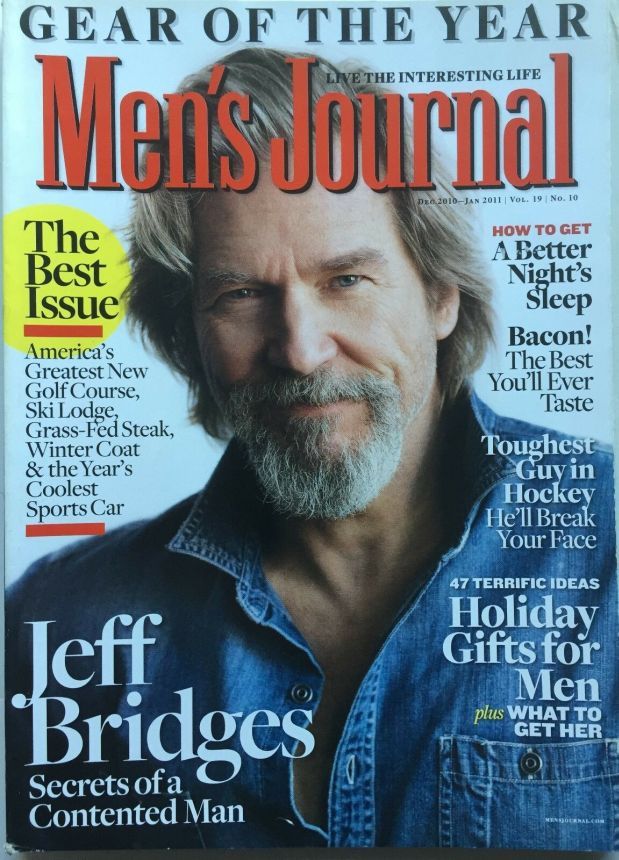 MENS JOURNAL USA magazine side cover  December 2010/ January 2011 