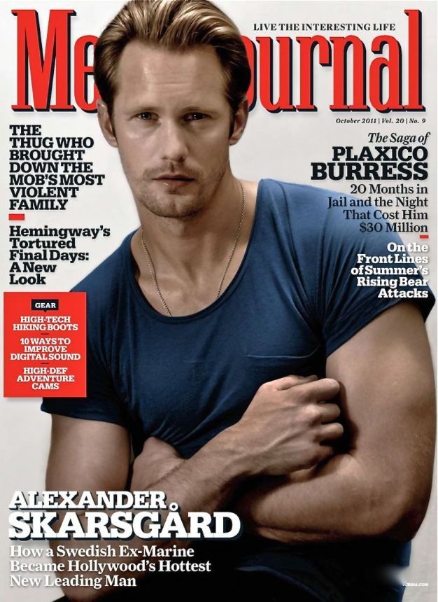 MENS JOURNAL USA magazine side cover  October 2011