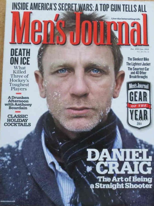 MENS JOURNAL USA magazine side cover  December 2011/ January 2012 