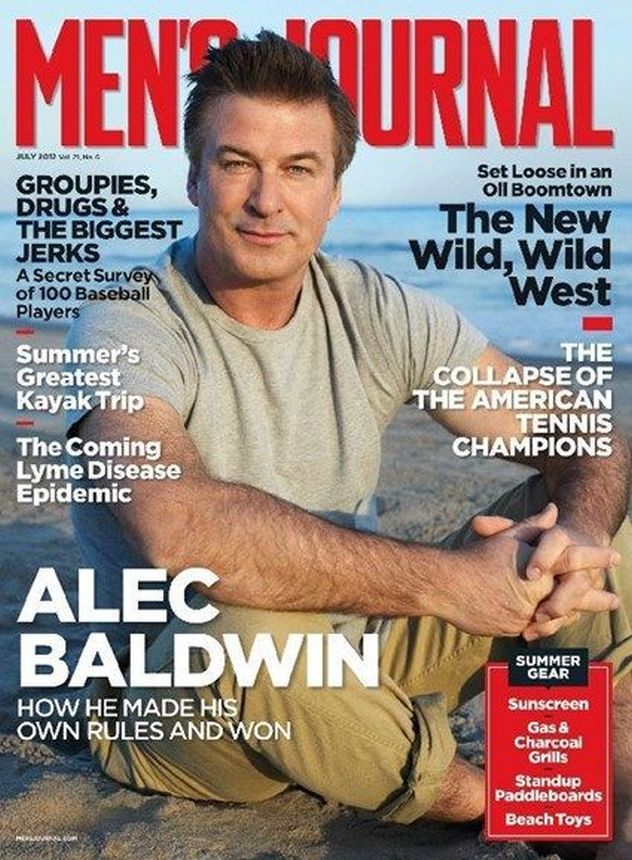 MENS JOURNAL USA magazine side cover  July 2012