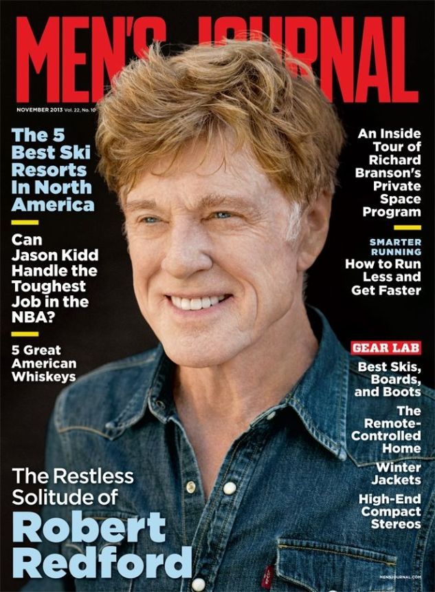 MENS JOURNAL USA magazine side cover  November 2013