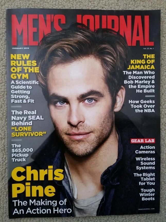 MENS JOURNAL USA magazine side cover  January 2014
