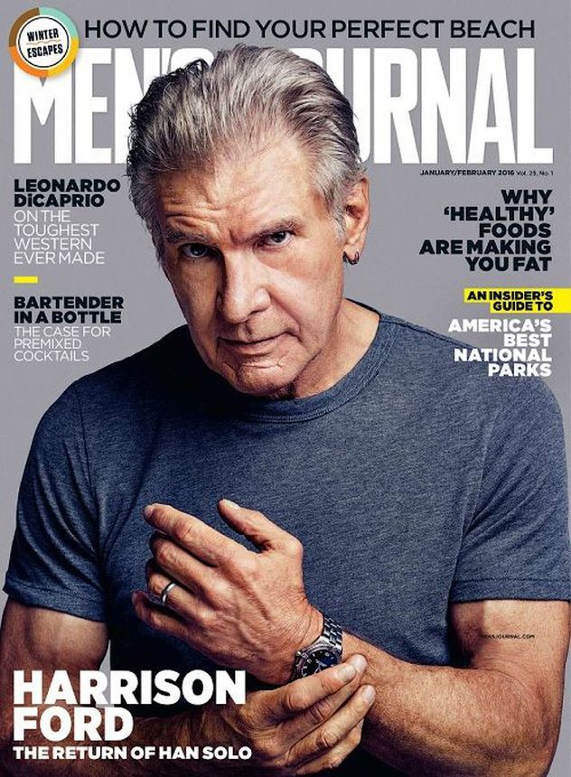 MENS JOURNAL USA magazine side cover  January/February 2016