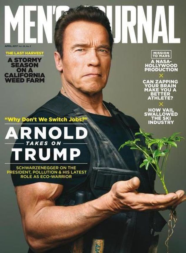 MENS JOURNAL USA magazine side cover  April 2017