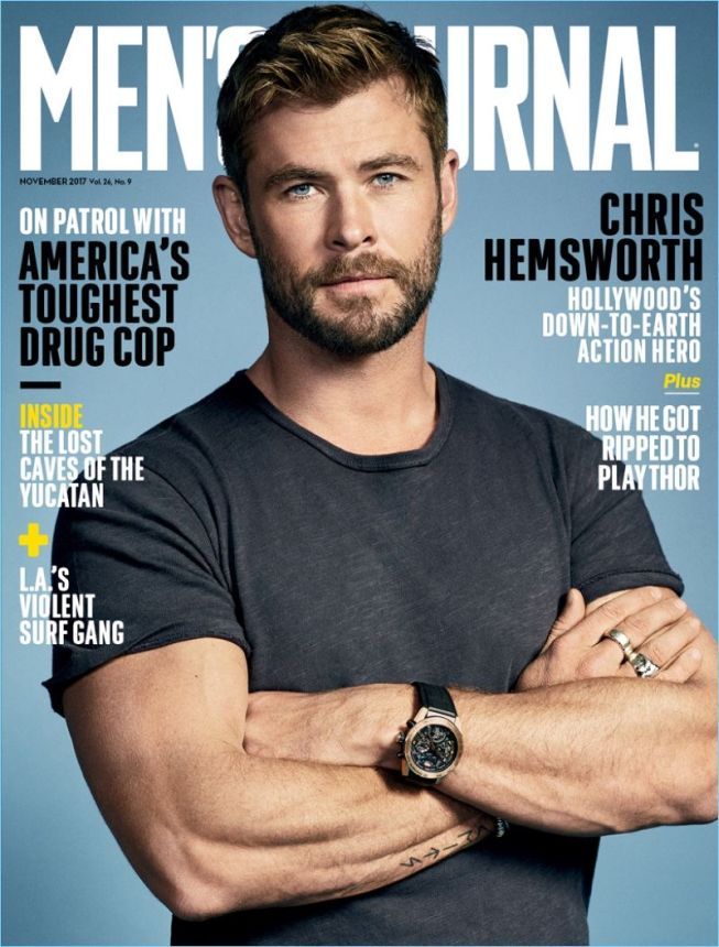 MENS JOURNAL USA magazine side cover  November 2017