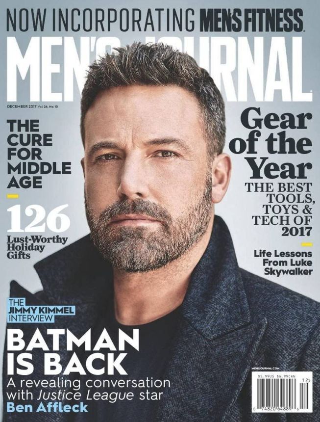 MENS JOURNAL USA magazine side cover  December 2017