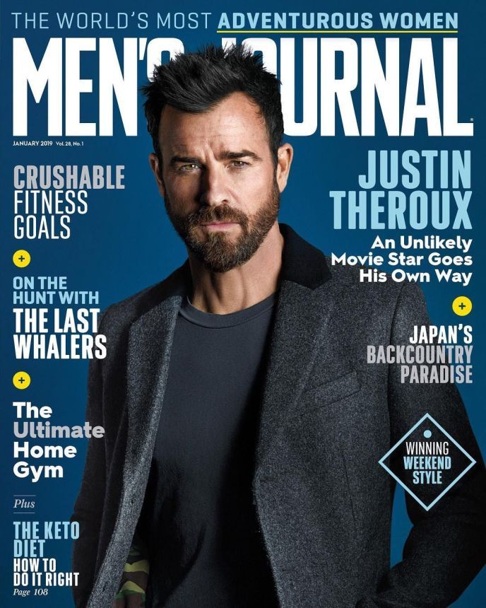 MENS JOURNAL USA magazine side cover  January 2019