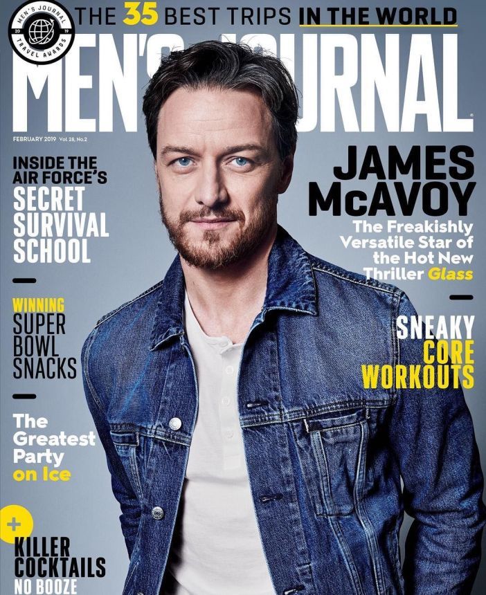 MENS JOURNAL USA magazine side cover  February 2019