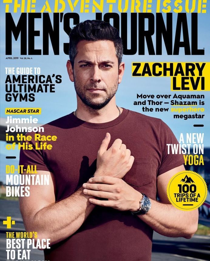 MENS JOURNAL USA magazine side cover  April 2019