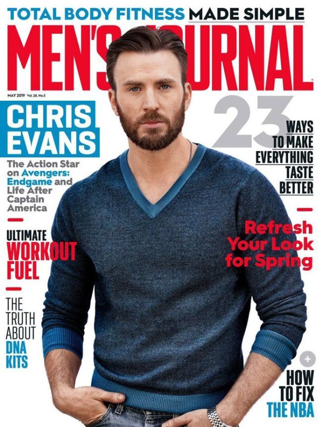MENS JOURNAL USA magazine side cover  May 2019