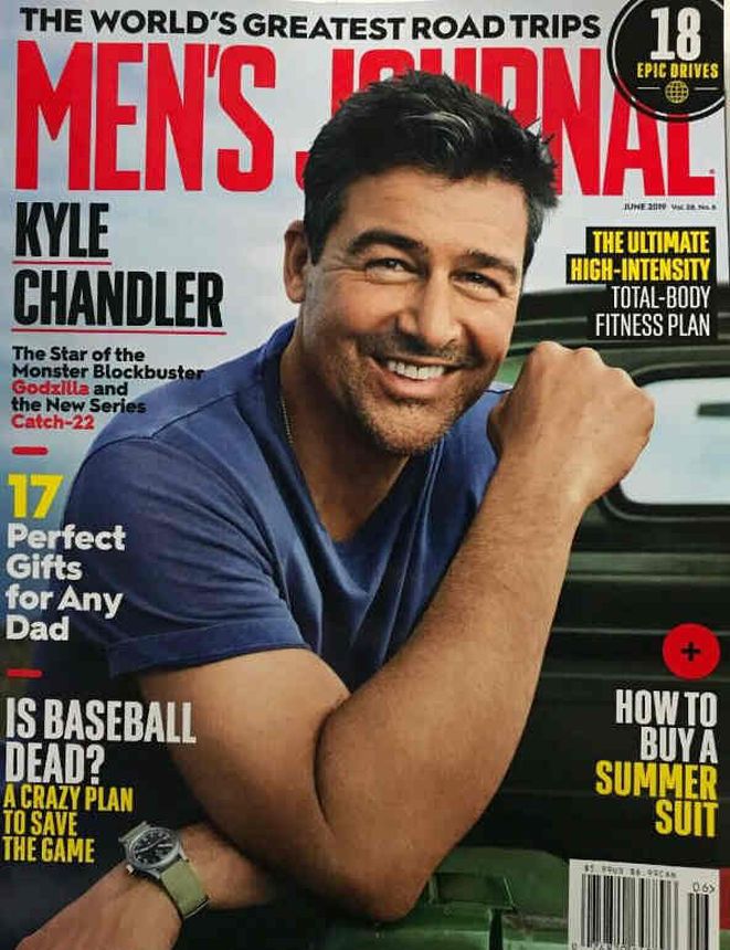MENS JOURNAL USA magazine side cover  June 2019