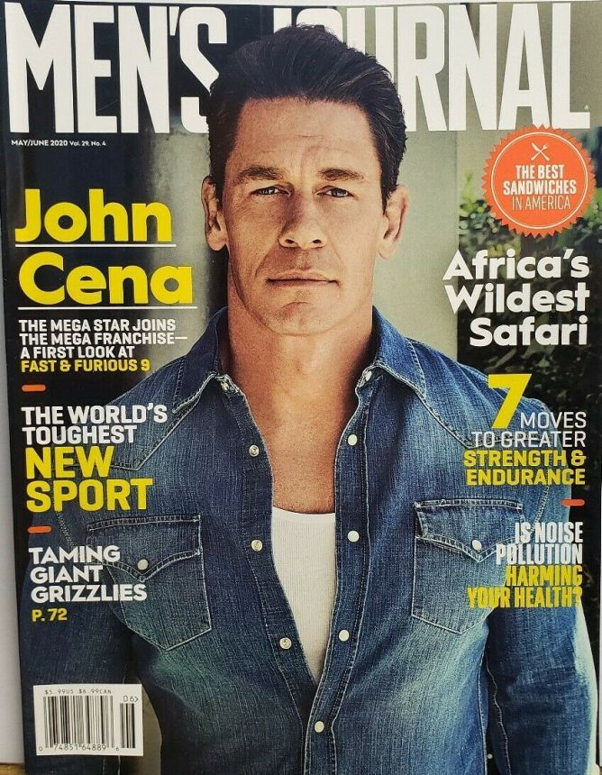 MENS JOURNAL USA magazine side cover  May/June 2020