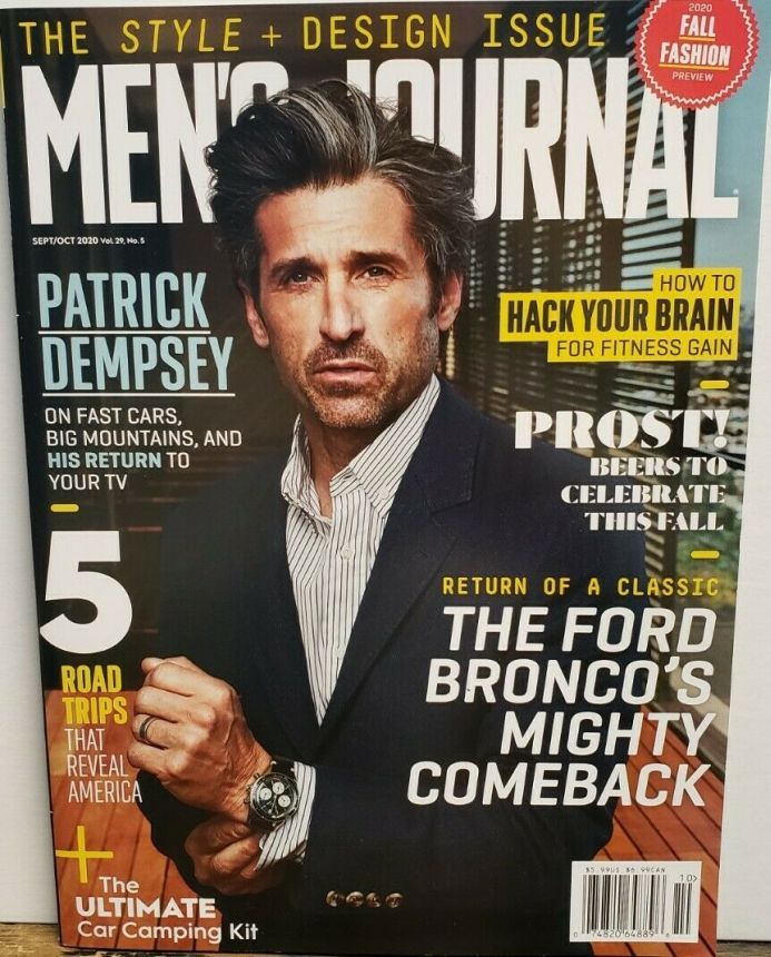 MENS JOURNAL USA magazine side cover  September/October 2020