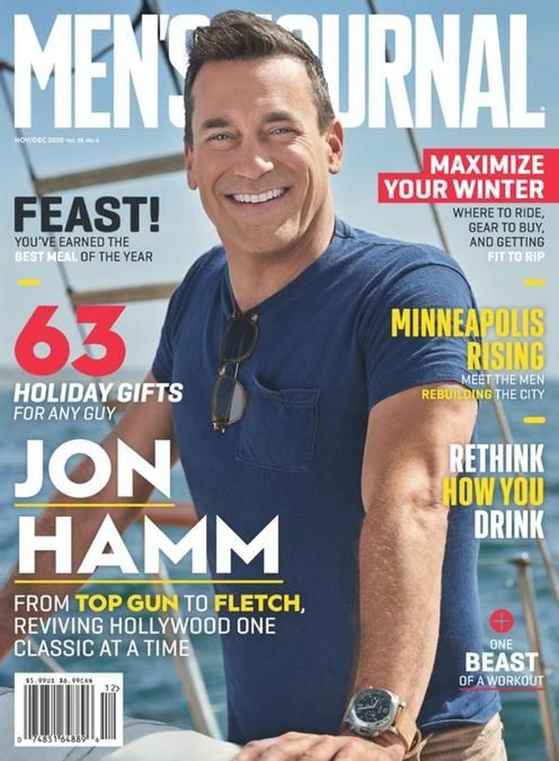 MENS JOURNAL USA magazine side cover  November/December 2020