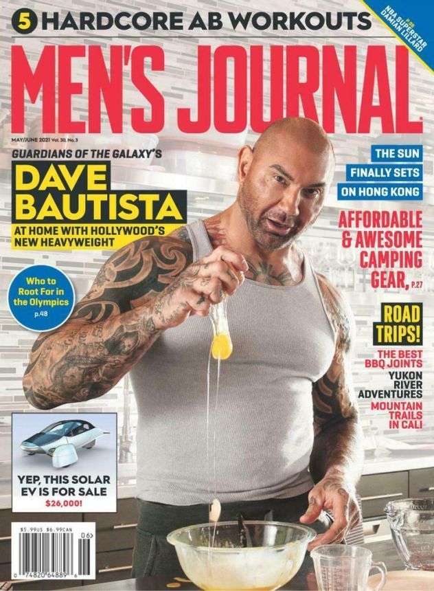 MENS JOURNAL USA magazine side cover  May/June 2021