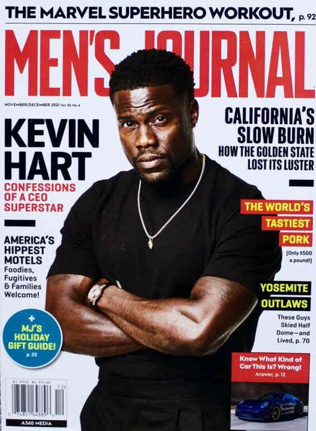 MENS JOURNAL USA magazine side cover  November/December 2021