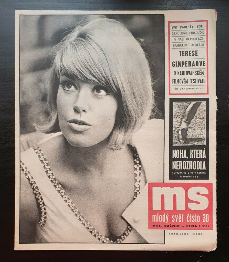 MLADY SVET magazine side cover Issue 30   1966