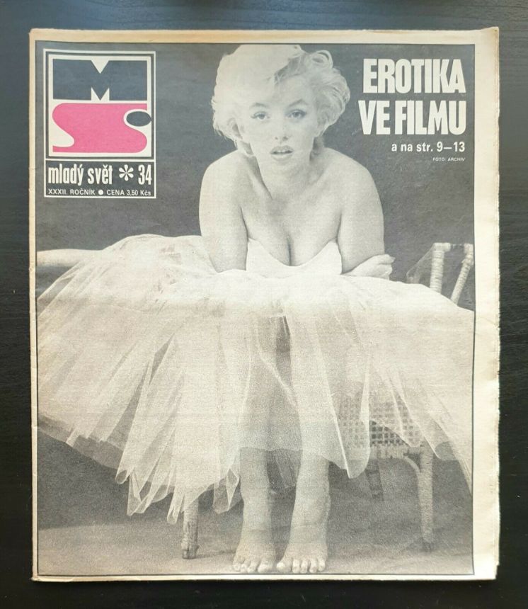 MLADY SVET magazine side cover Issue 34   1990