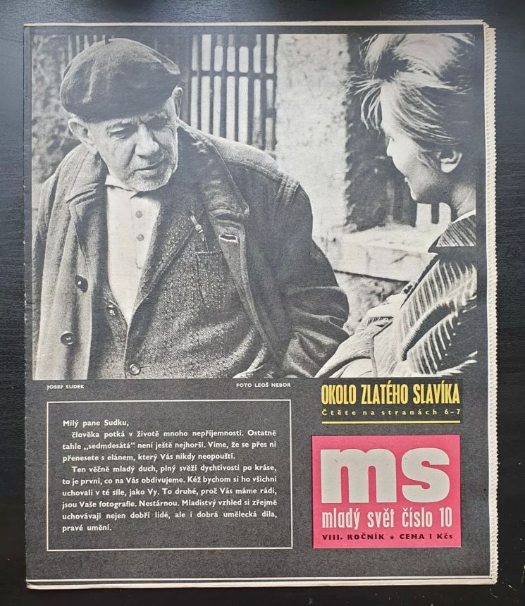 MLADY SVET magazine side cover Issue 10   1966