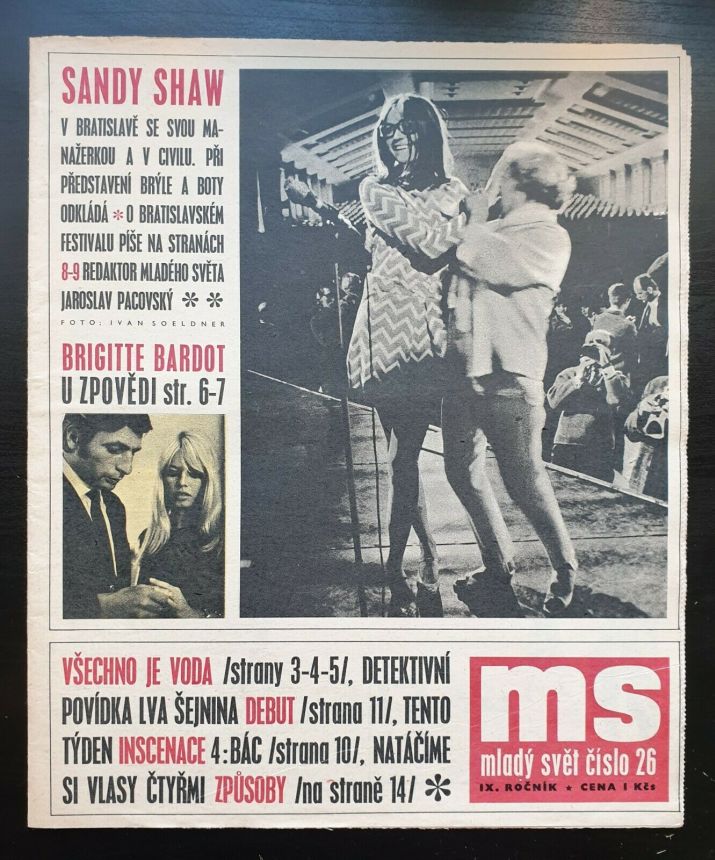 MLADY SVET magazine side cover Issue 26   1967