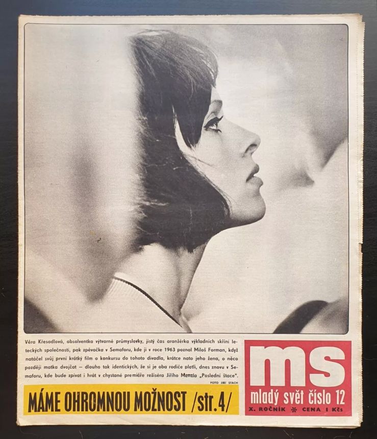 MLADY SVET magazine side cover Issue 12   1968