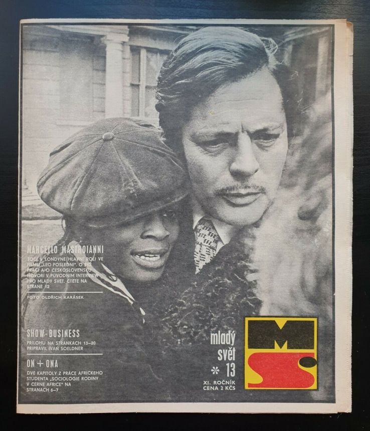 MLADY SVET magazine side cover Issue 13   1969