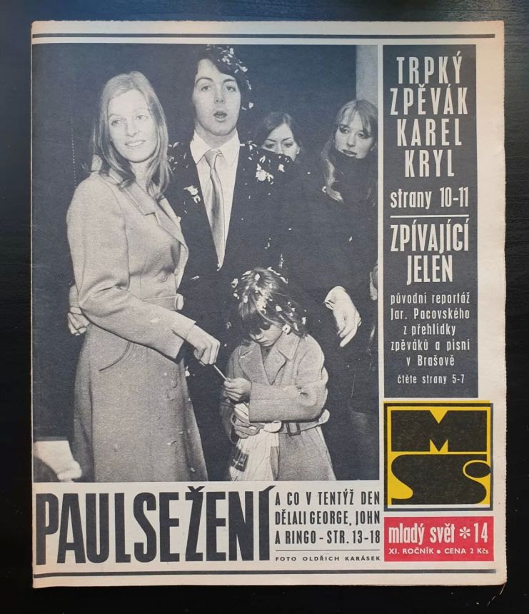 MLADY SVET magazine side cover Issue 14   1969