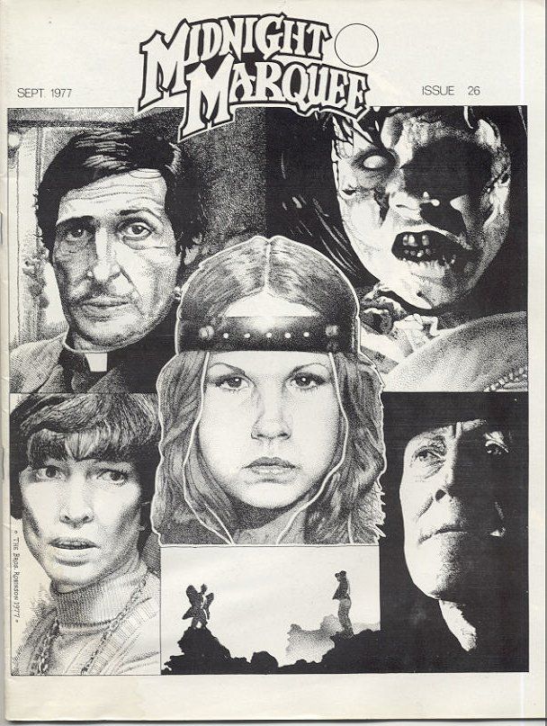 MIDNIGHT MARQUEE magazine side cover Issue 26 September 1977