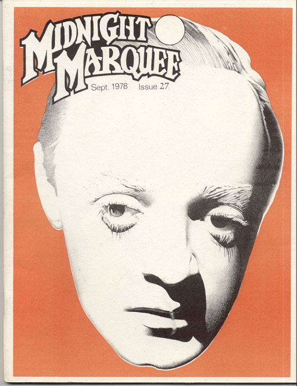 MIDNIGHT MARQUEE magazine side cover Issue 27 September 1978