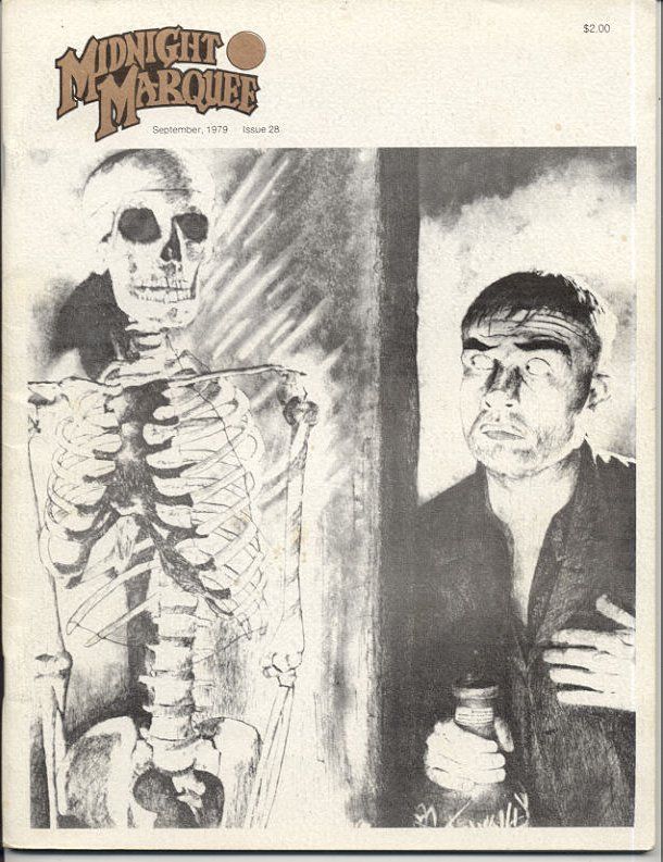 MIDNIGHT MARQUEE magazine side cover Issue 28 September 1979