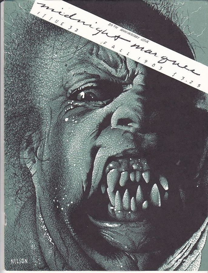 MIDNIGHT MARQUEE magazine side cover Issue 32 Fall 1983