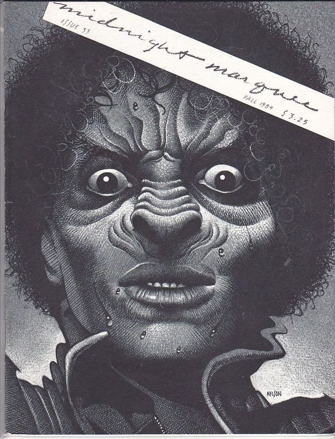 MIDNIGHT MARQUEE magazine side cover Issue 33 Fall 1984
