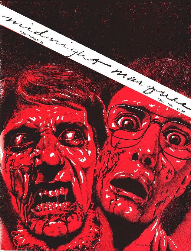 MIDNIGHT MARQUEE magazine side cover Issue 35 Fall 1986