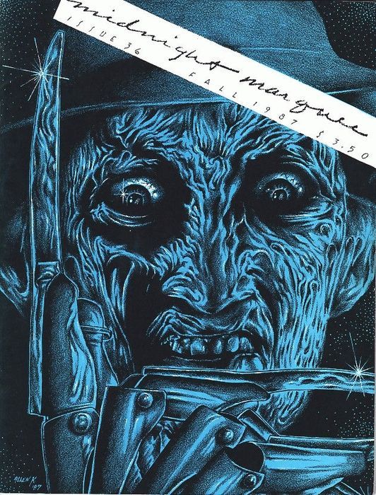 MIDNIGHT MARQUEE magazine side cover Issue 36 Fall 1987
