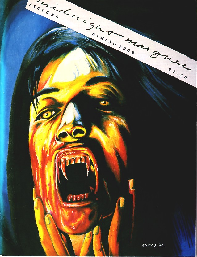 MIDNIGHT MARQUEE magazine side cover Issue 38 Spring 1989