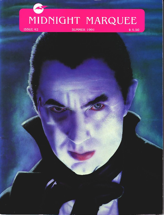 MIDNIGHT MARQUEE magazine side cover Issue 42 Summer 1991