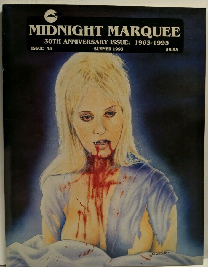 MIDNIGHT MARQUEE magazine side cover Issue 45 Summer 1993